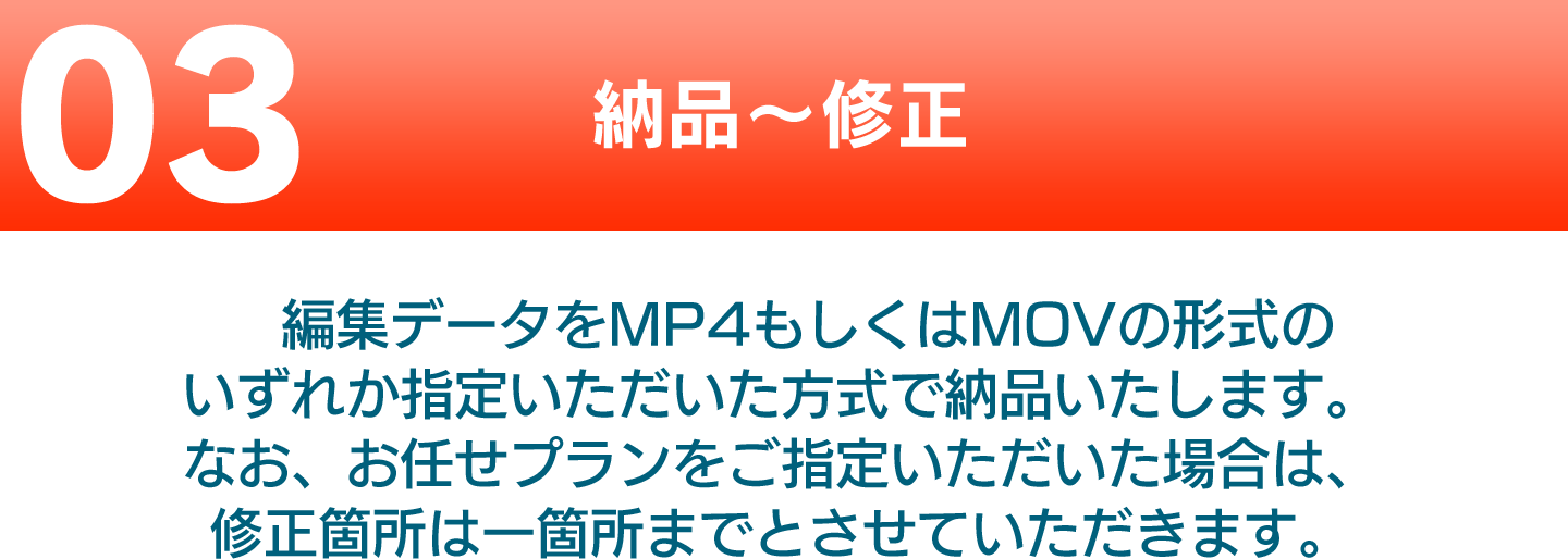 納品～修正